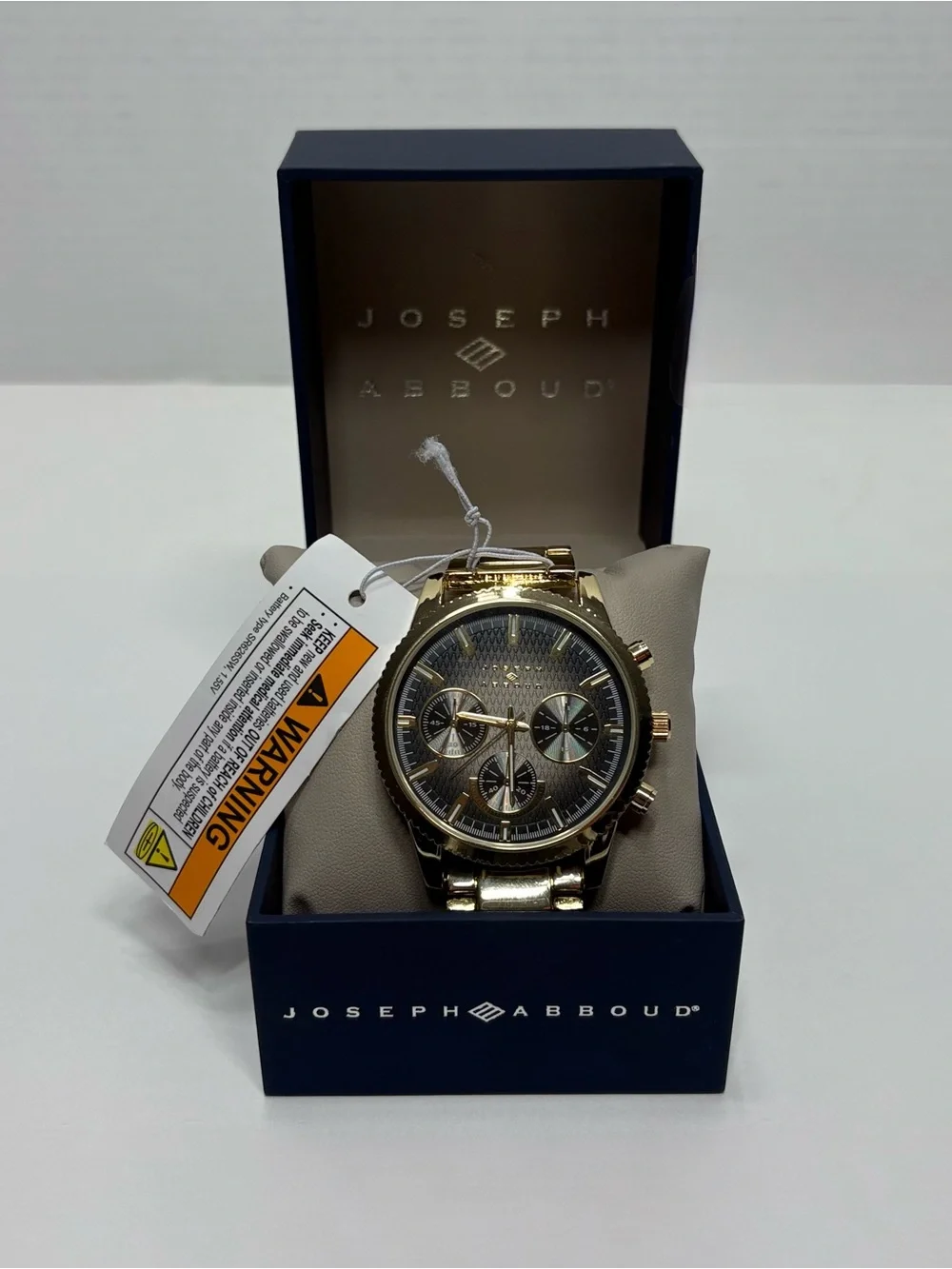JOSEPH ABBOUD Men’s Gold Watch